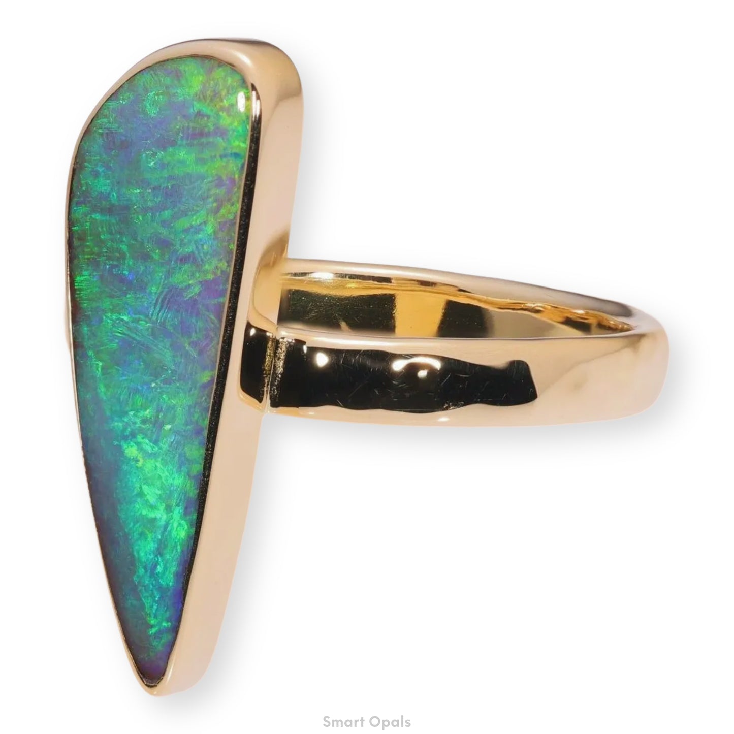 Atoll Boulder Opal 14K Gold Ring 21292