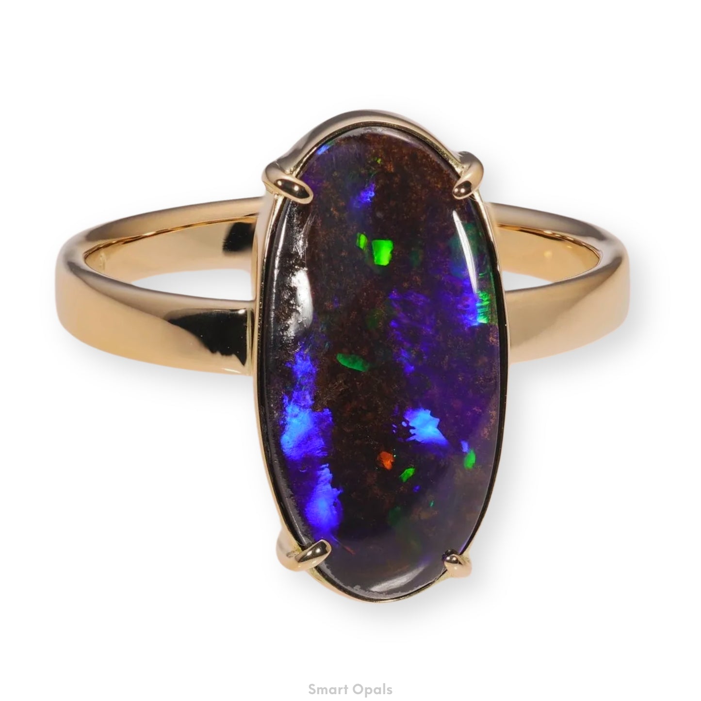 Atoll Boulder Opal 14K Gold Ring 22315