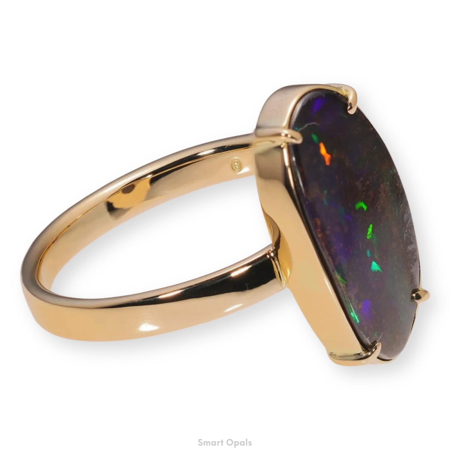 Atoll Boulder Opal 14K Gold Ring 22315