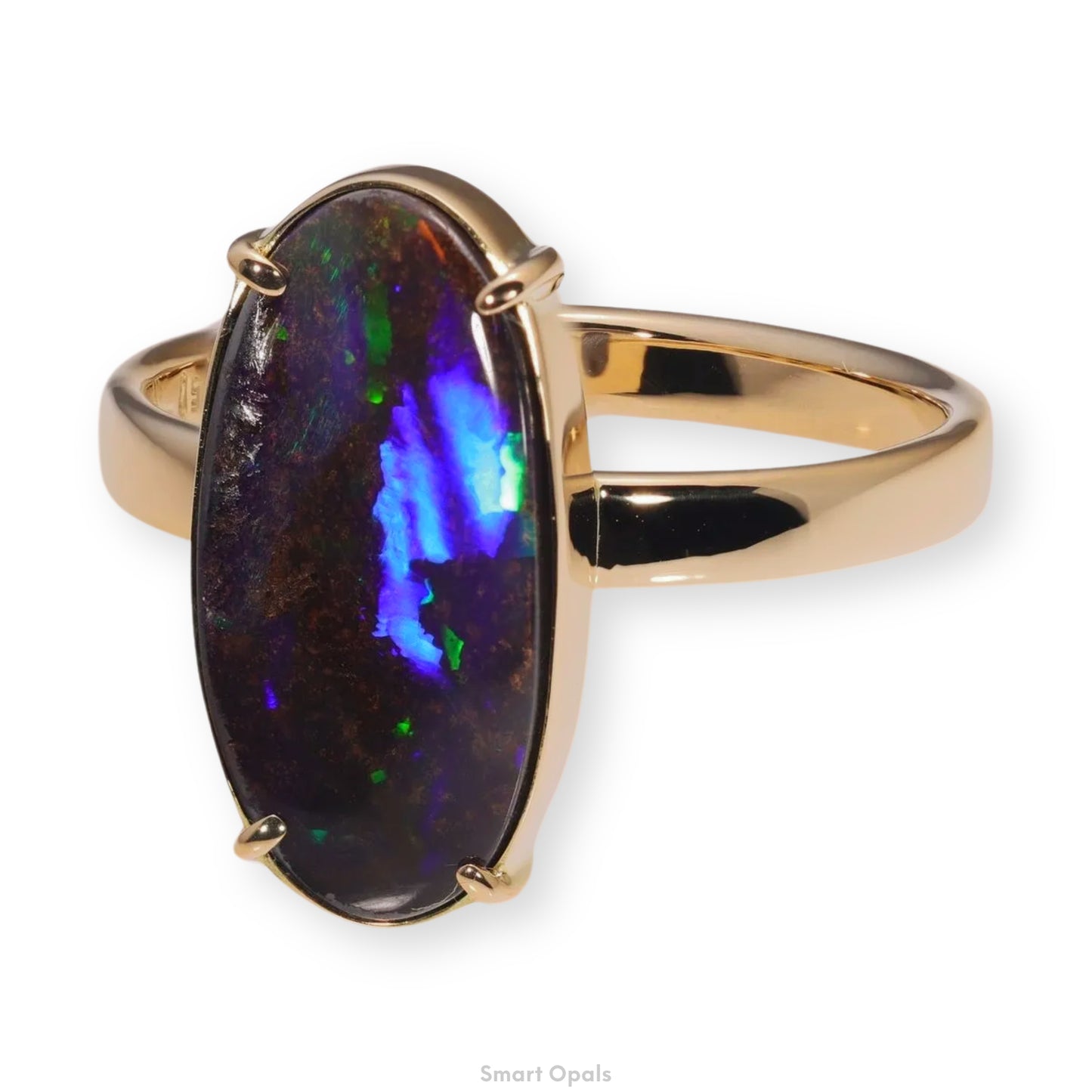 Atoll Boulder Opal 14K Gold Ring 22315