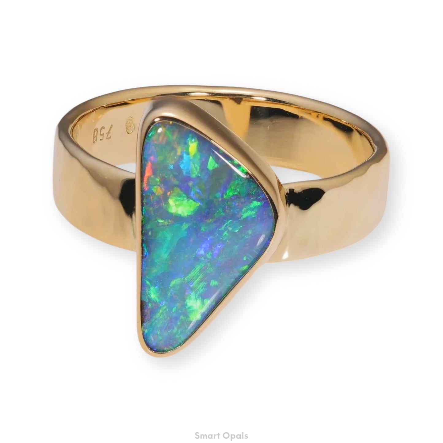 Atoll Boulder Opal 18K Gold Ring 23967