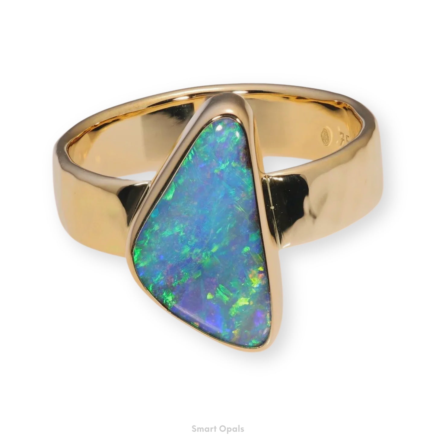 Atoll Boulder Opal 18K Gold Ring 23967