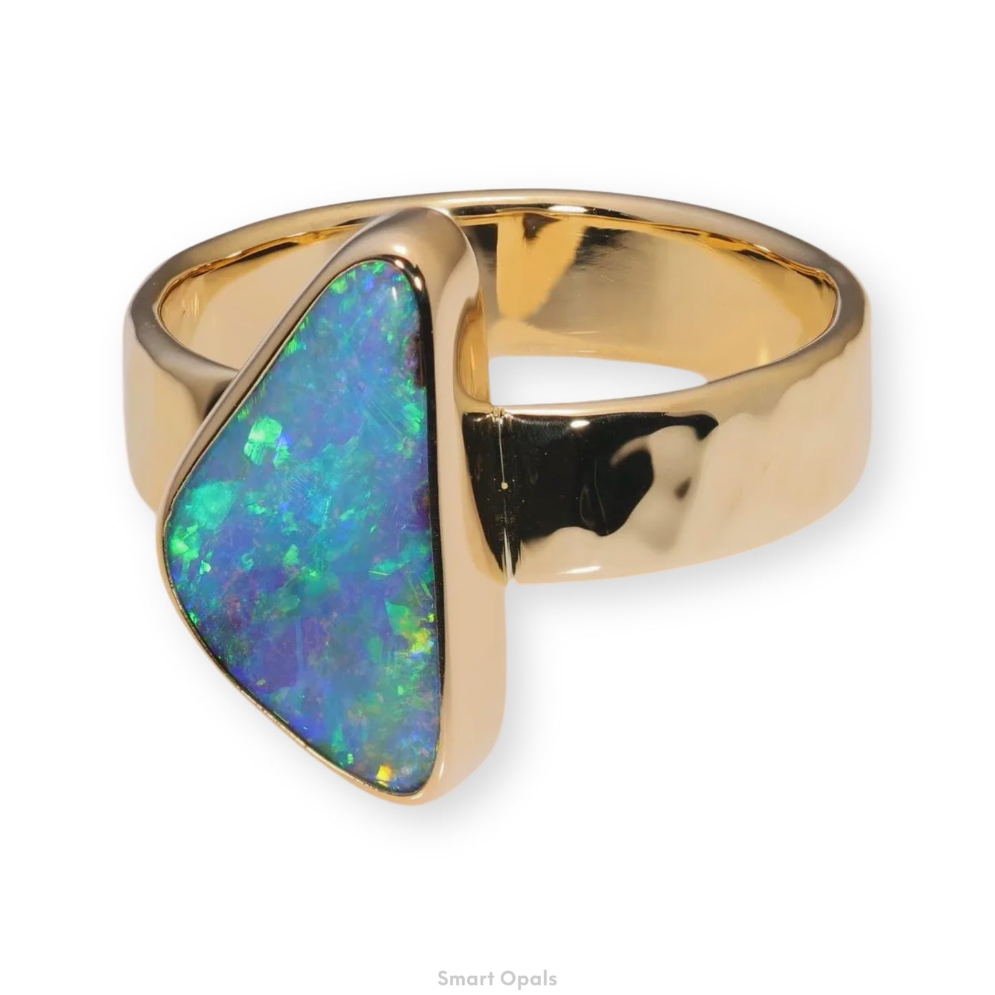 Atoll Boulder Opal 18K Gold Ring 23967