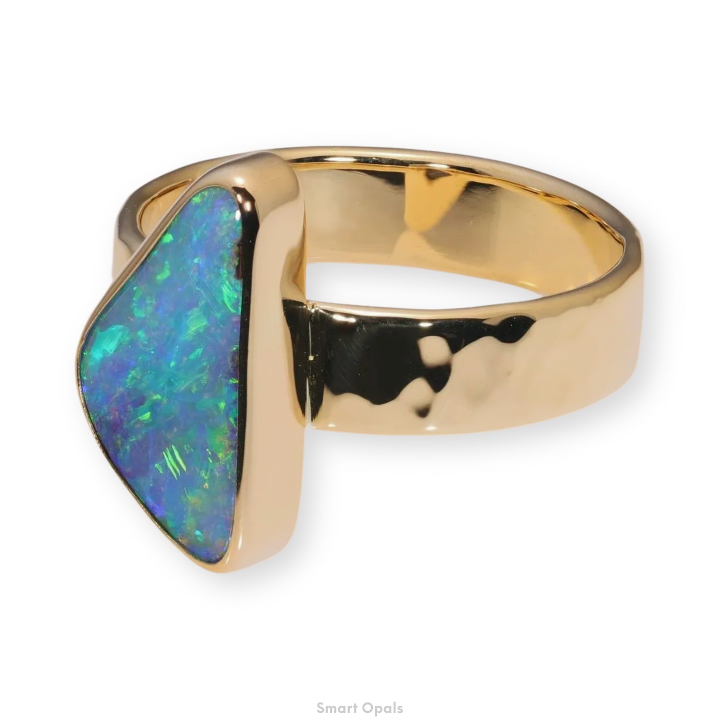 Atoll Boulder Opal 18K Gold Ring 23967