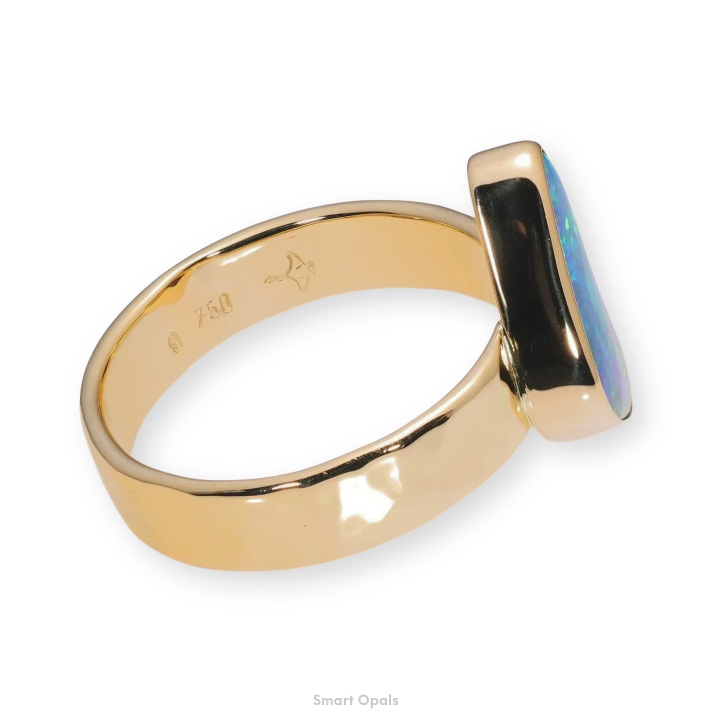 Atoll Boulder Opal 18K Gold Ring 23967