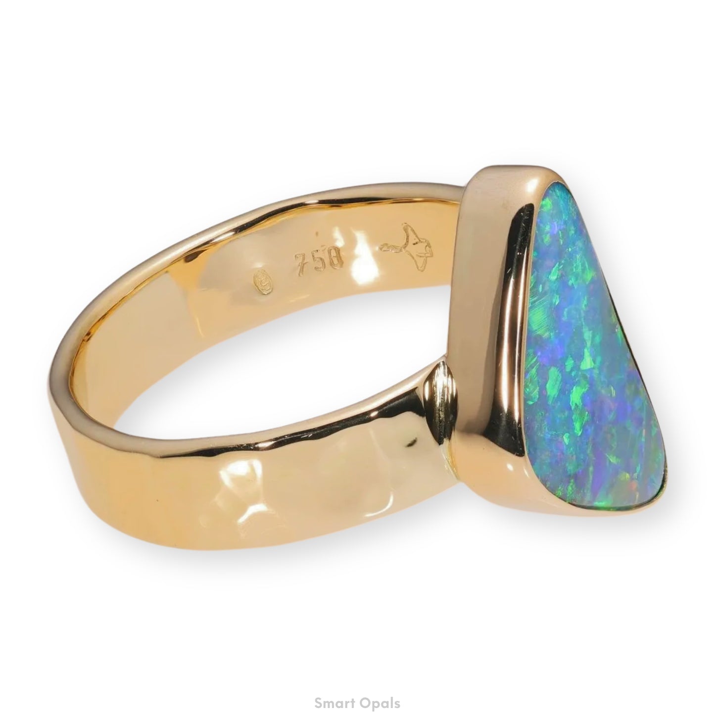 Atoll Boulder Opal 18K Gold Ring 23967