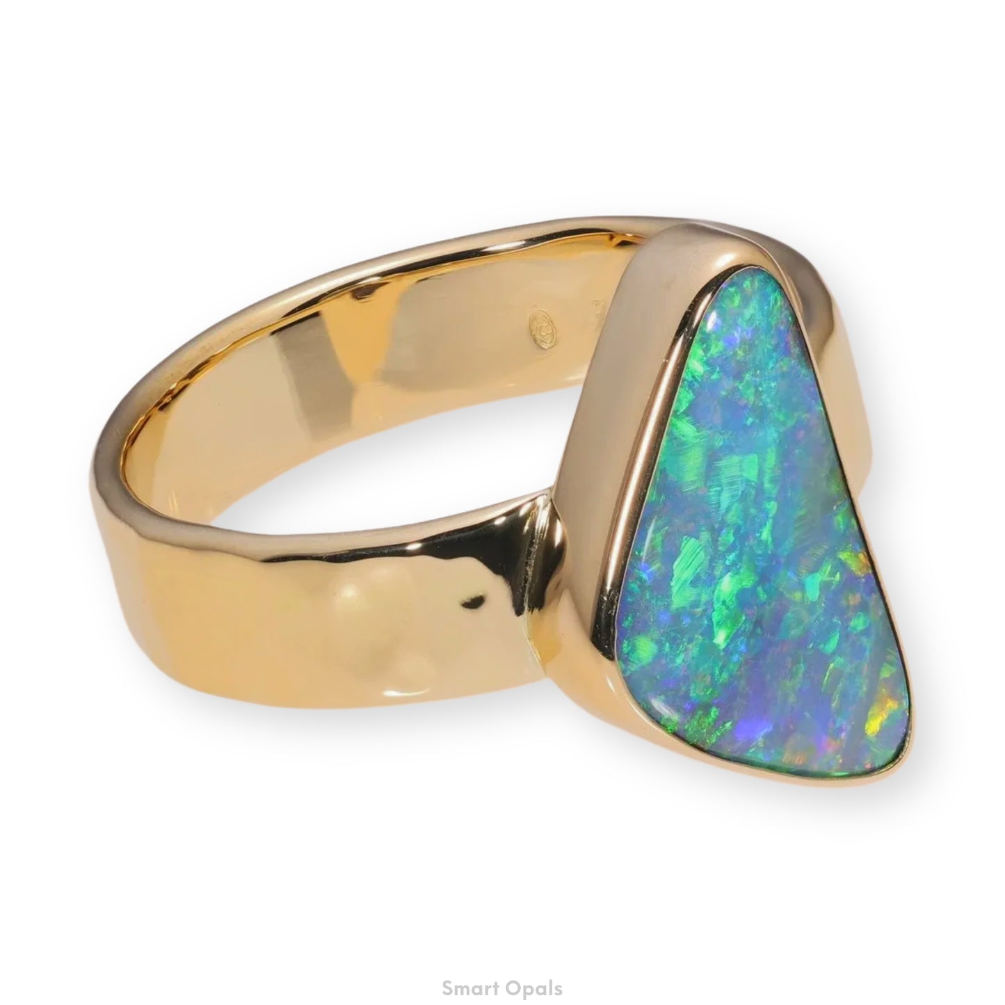 Atoll Boulder Opal 18K Gold Ring 23967