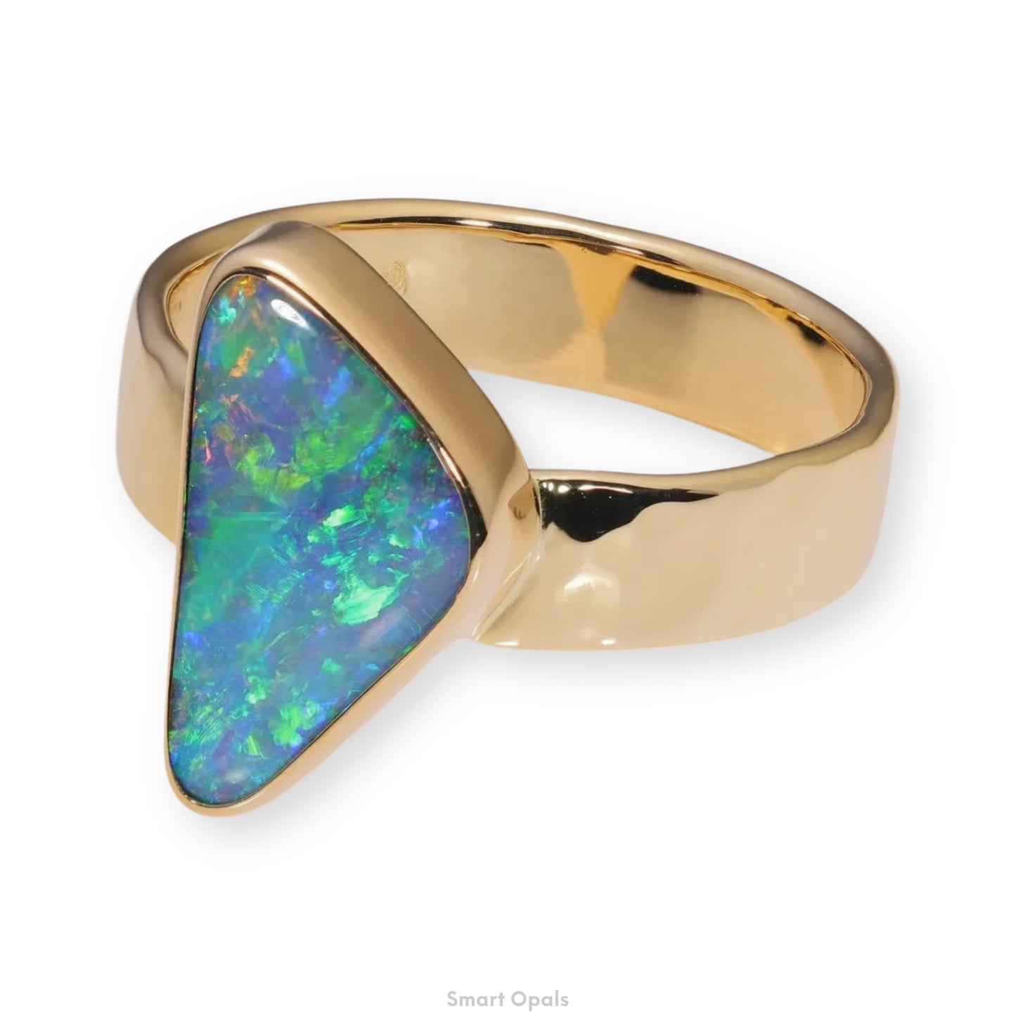 Atoll Boulder Opal 18K Gold Ring 23967