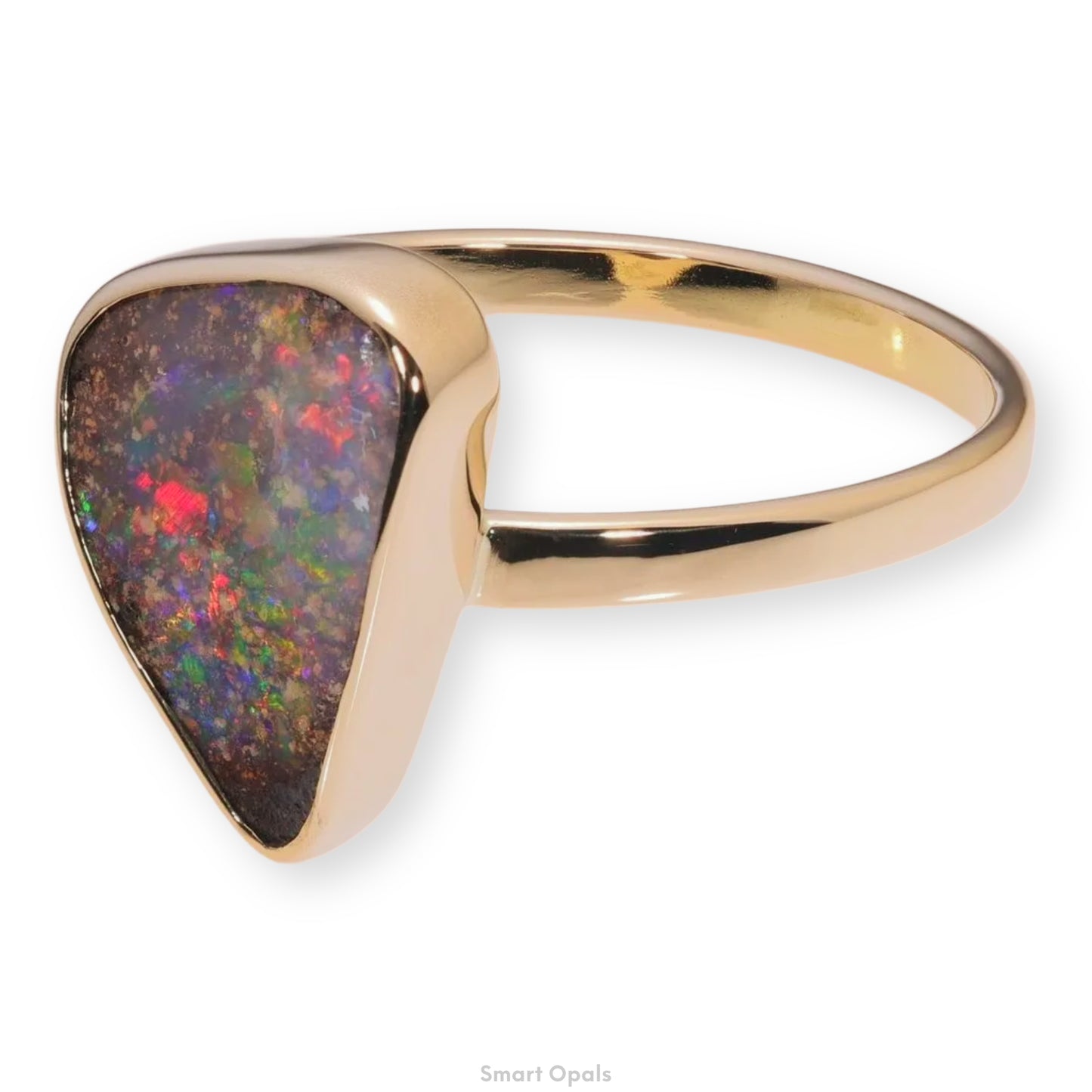 Atoll Boulder Opal 18K Gold Ring 23975