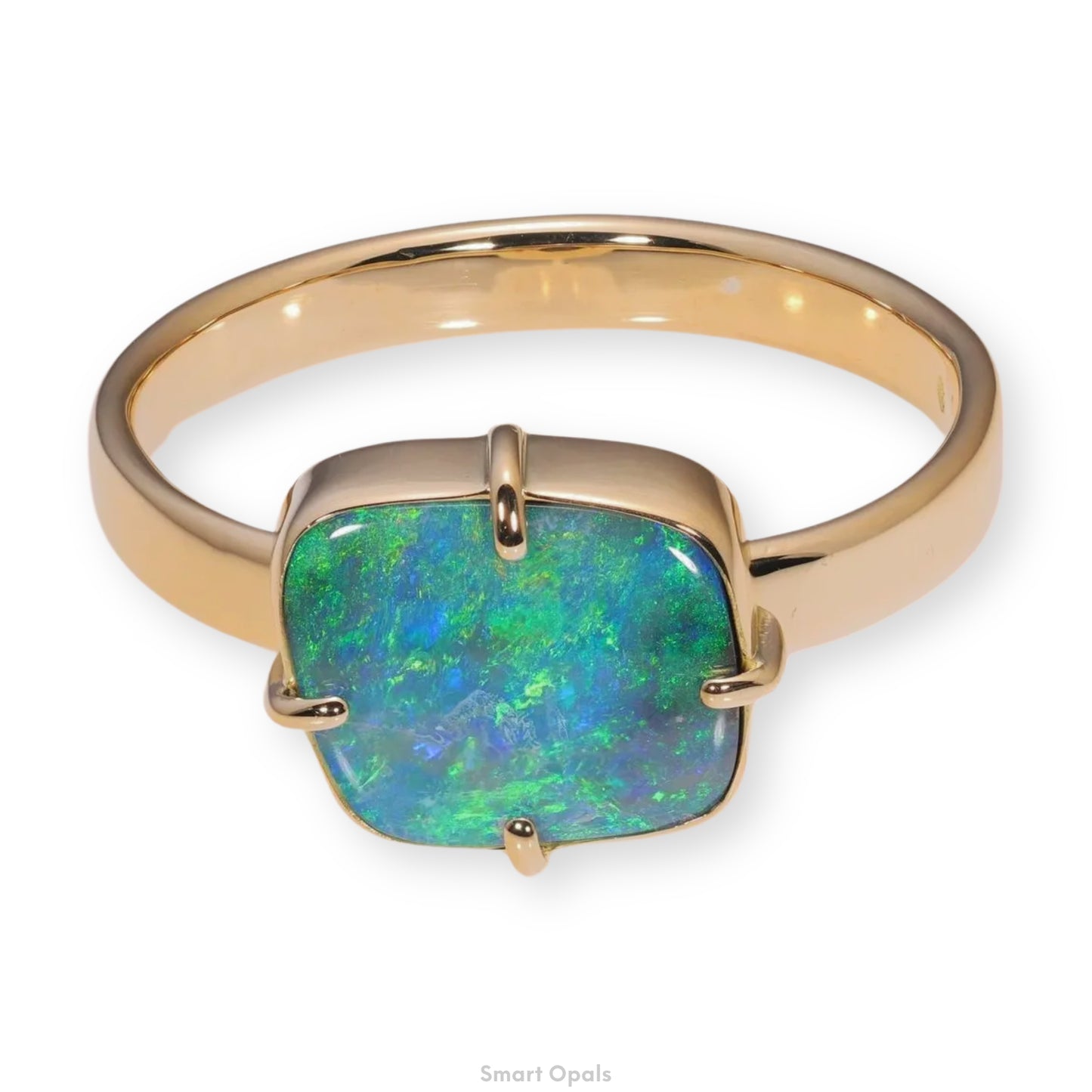 Atoll Boulder Opal 18K Gold Ring 24132