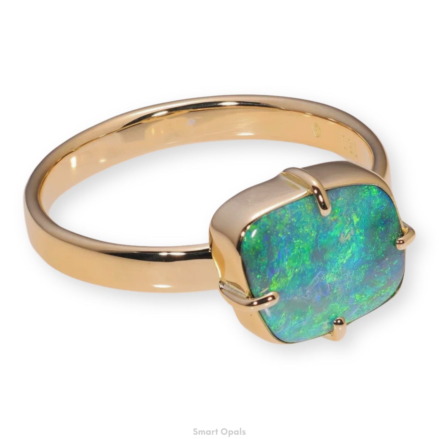 Atoll Boulder Opal 18K Gold Ring 24132