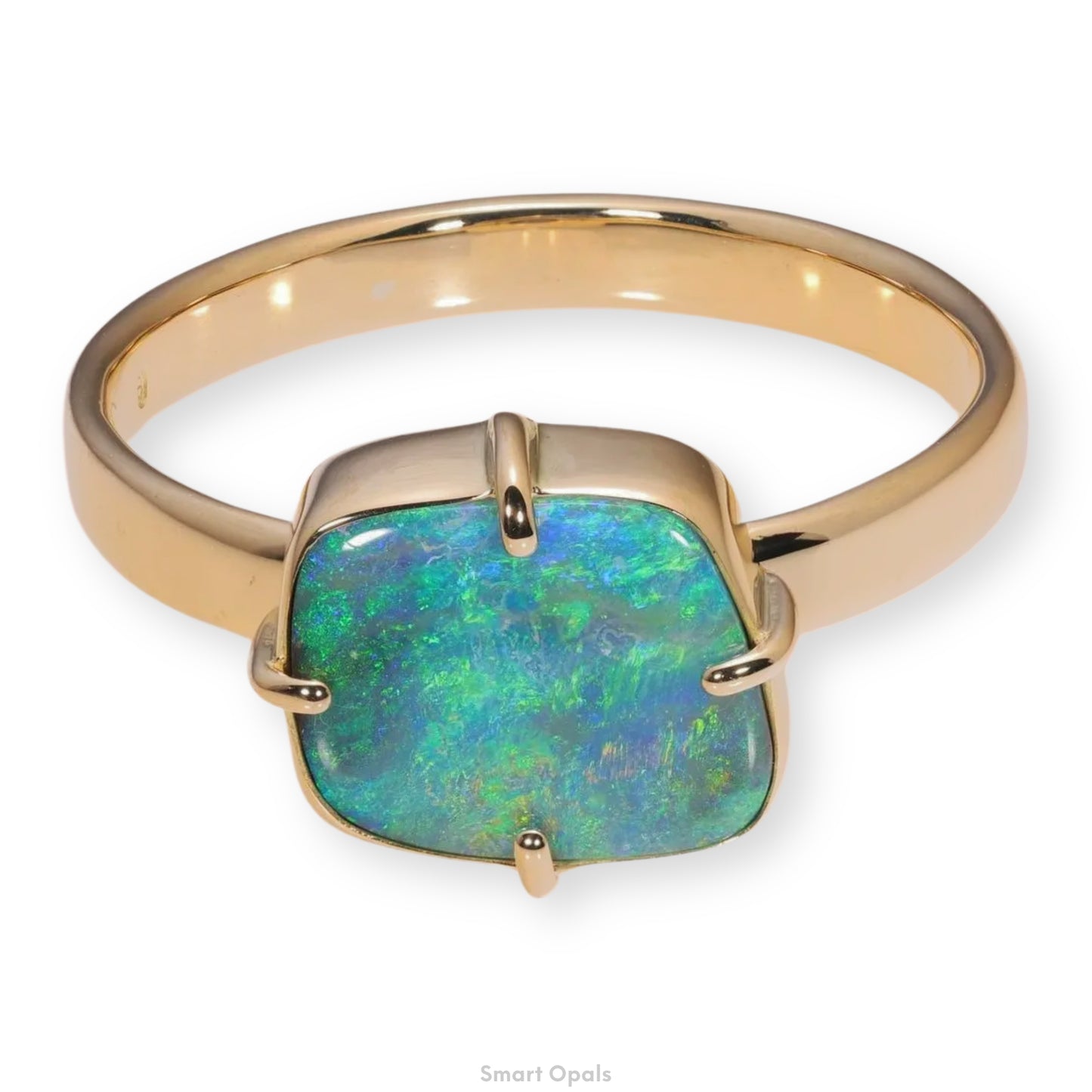 Atoll Boulder Opal 18K Gold Ring 24132