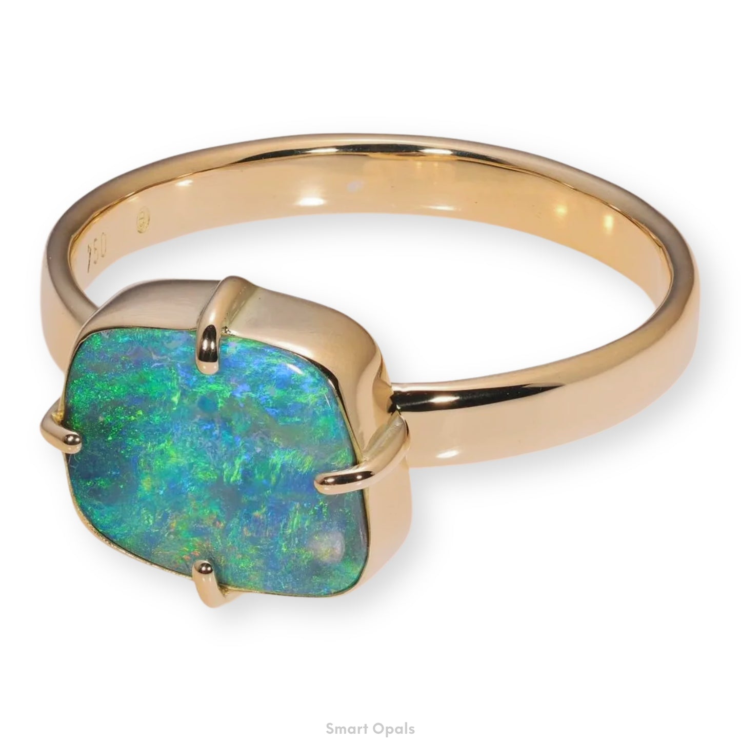 Atoll Boulder Opal 18K Gold Ring 24132