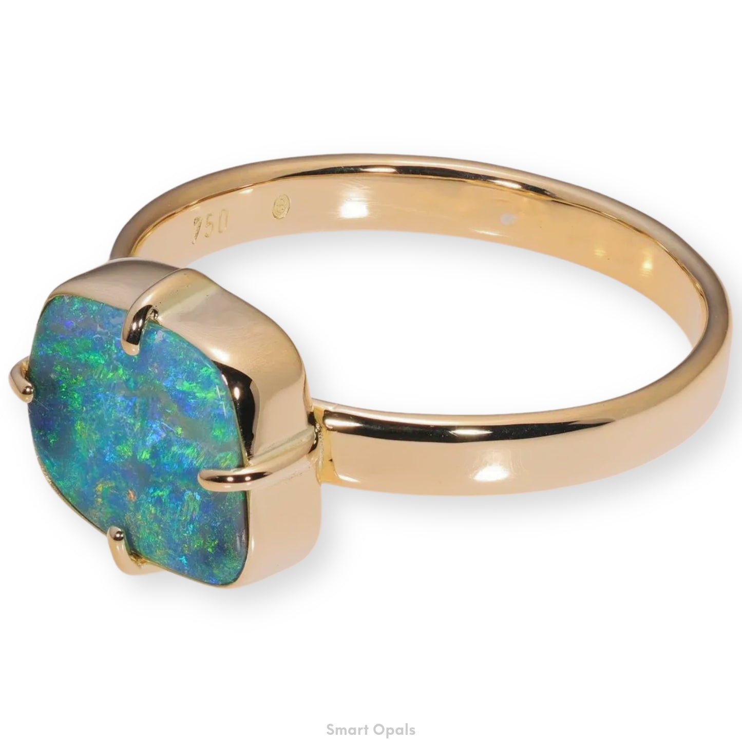 Atoll Boulder Opal 18K Gold Ring 24132