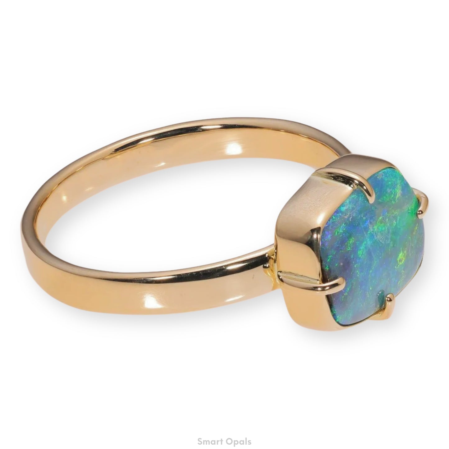 Atoll Boulder Opal 18K Gold Ring 24132