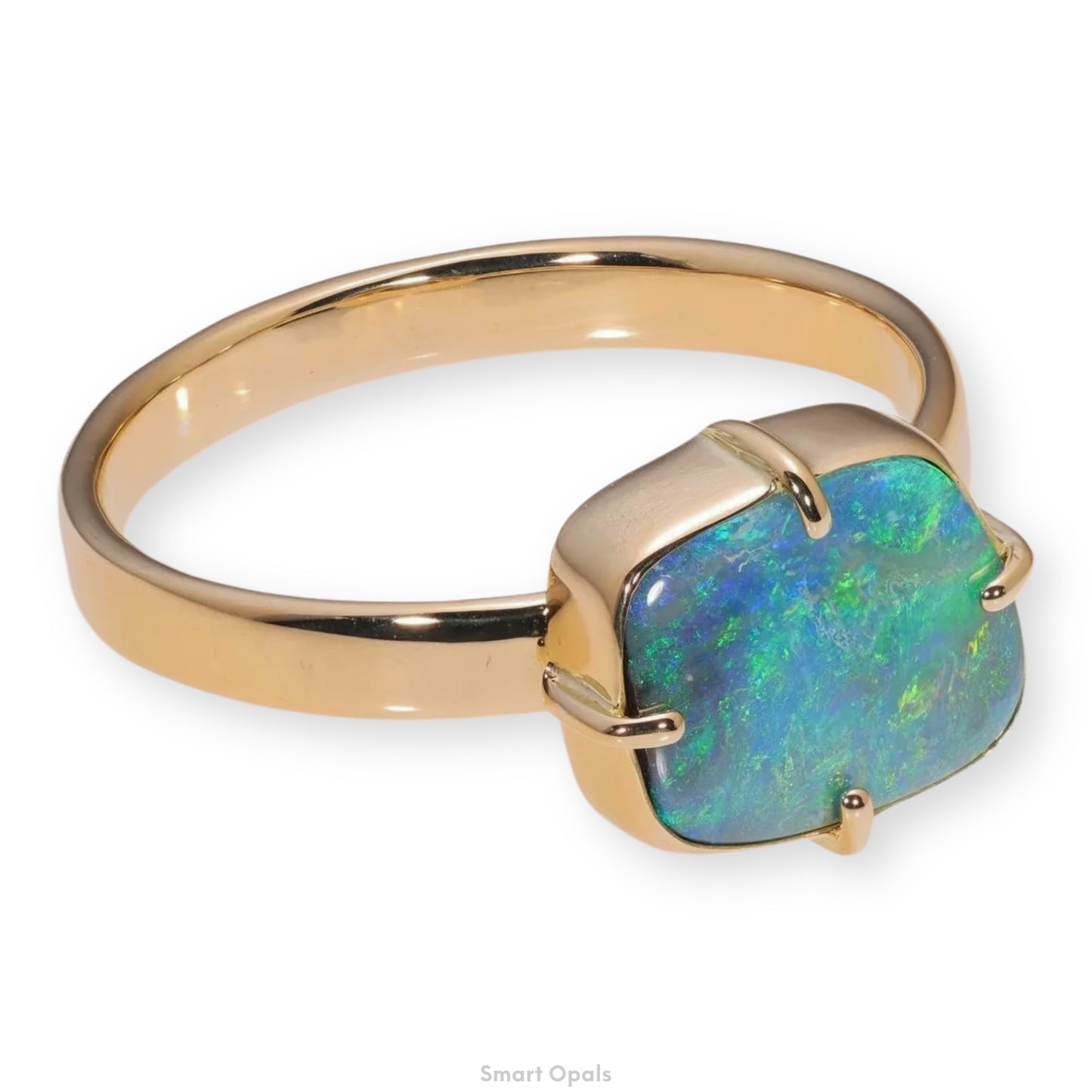 Atoll Boulder Opal 18K Gold Ring 24132