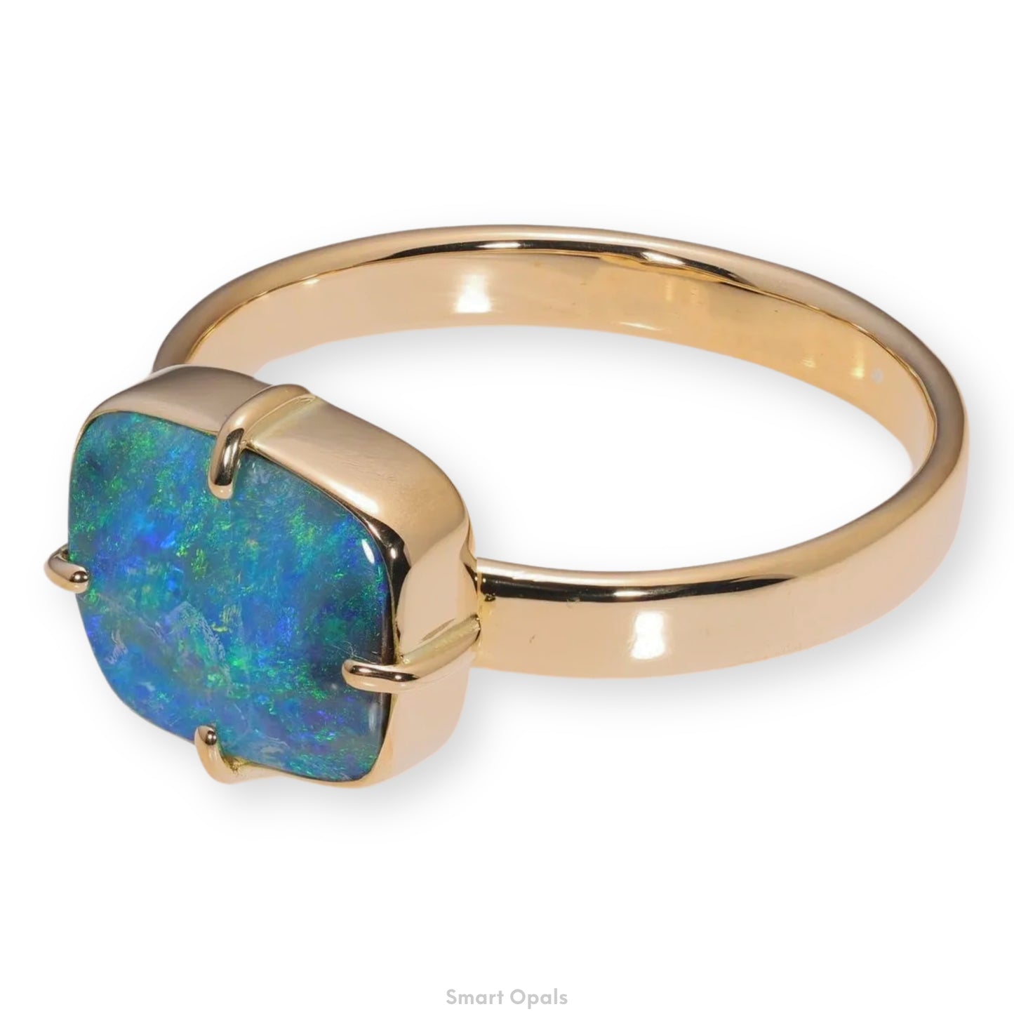 Atoll Boulder Opal 18K Gold Ring 24132