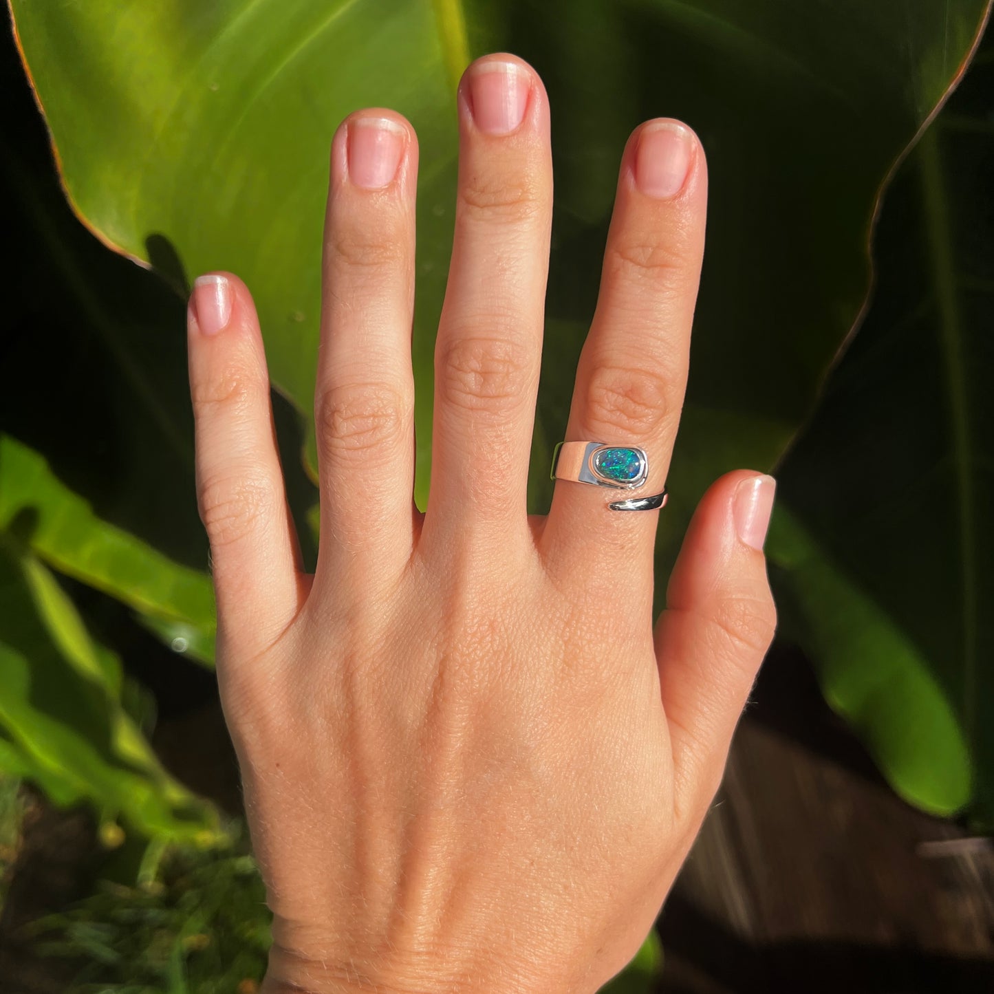 Lightning Ridge Ring 0.82 cts 33973
