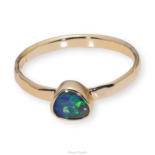 Atoll Lightning Ridge Opal 14K Gold Ring 26364