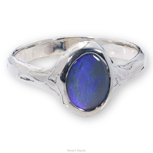 Lightning Ridge Ring 0.83 cts 26476