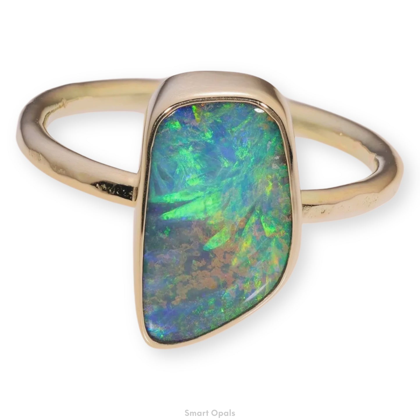 Atoll Boulder Opal 14K Gold Ring 27236