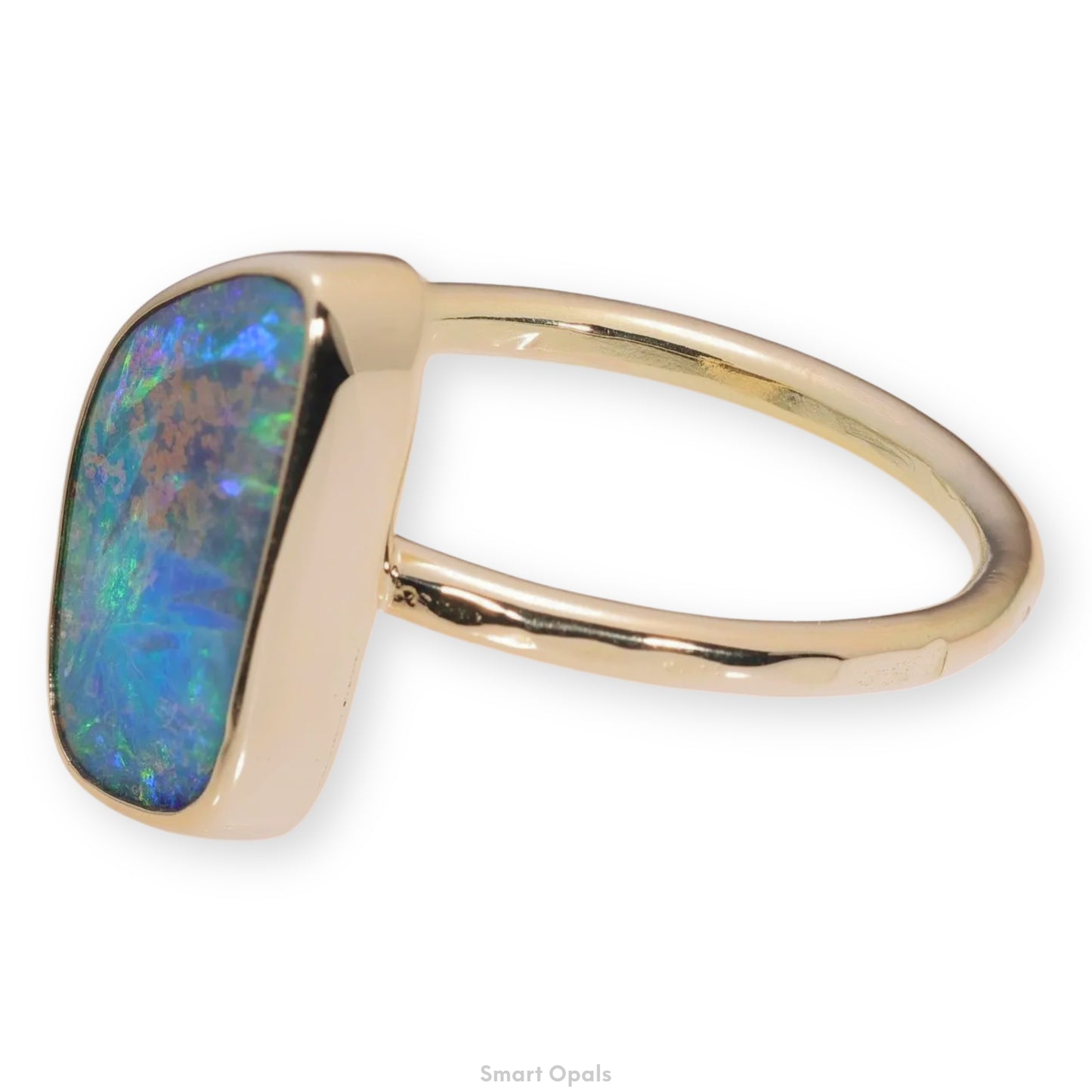 Atoll Boulder Opal 14K Gold Ring 27236