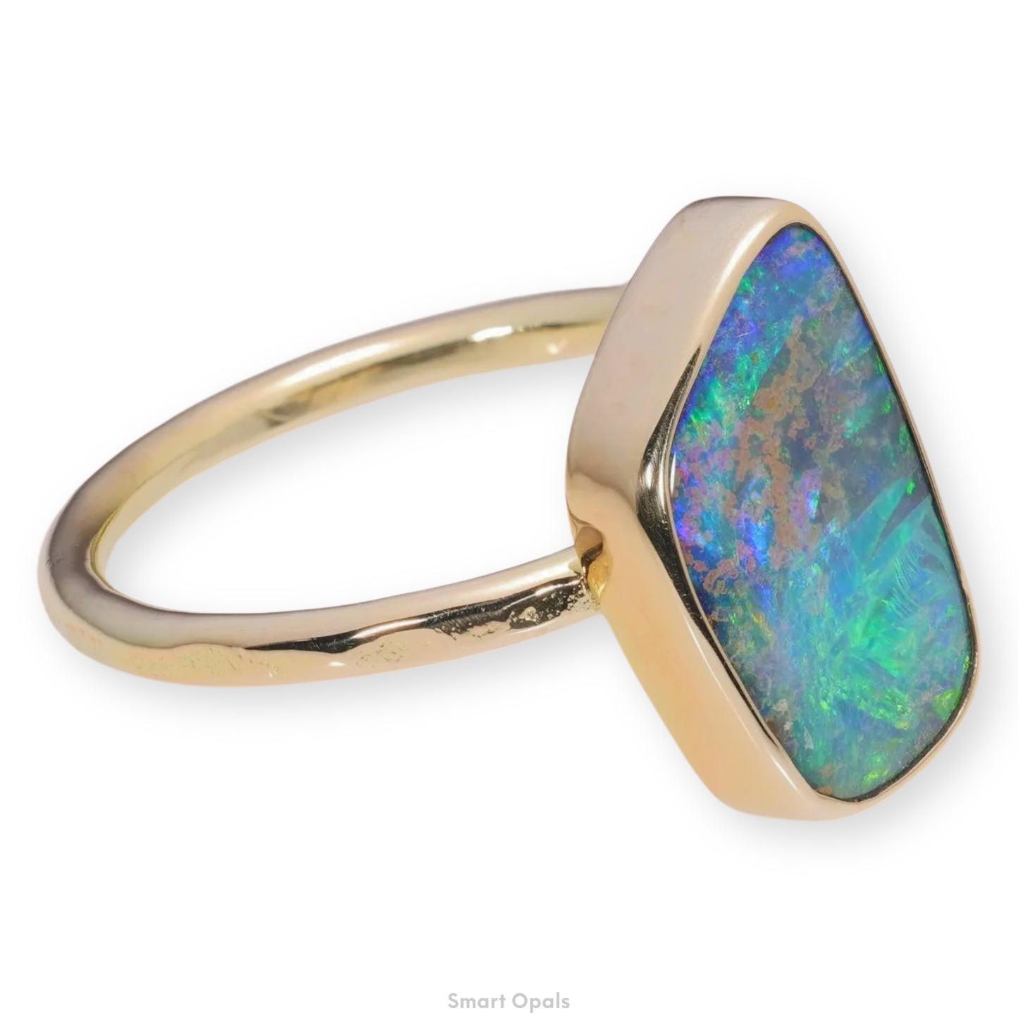 Atoll Boulder Opal 14K Gold Ring 27236