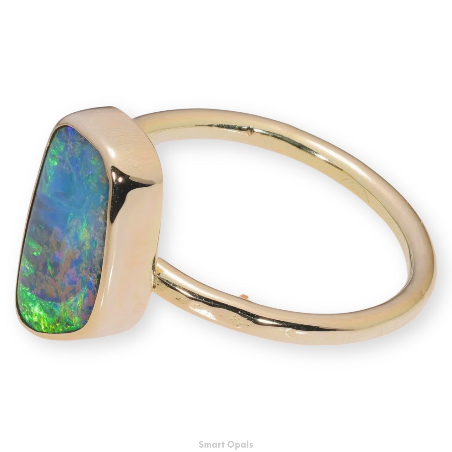 Atoll Boulder Opal 14K Gold Ring 27236