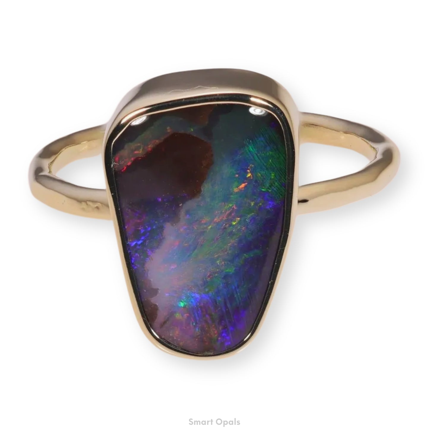 Atoll Boulder Opal 14K Gold Ring 27238