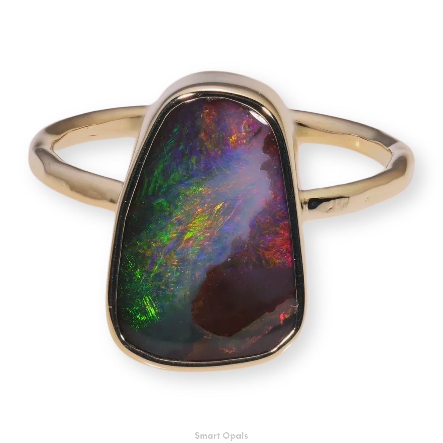 Atoll Boulder Opal 14K Gold Ring 27238