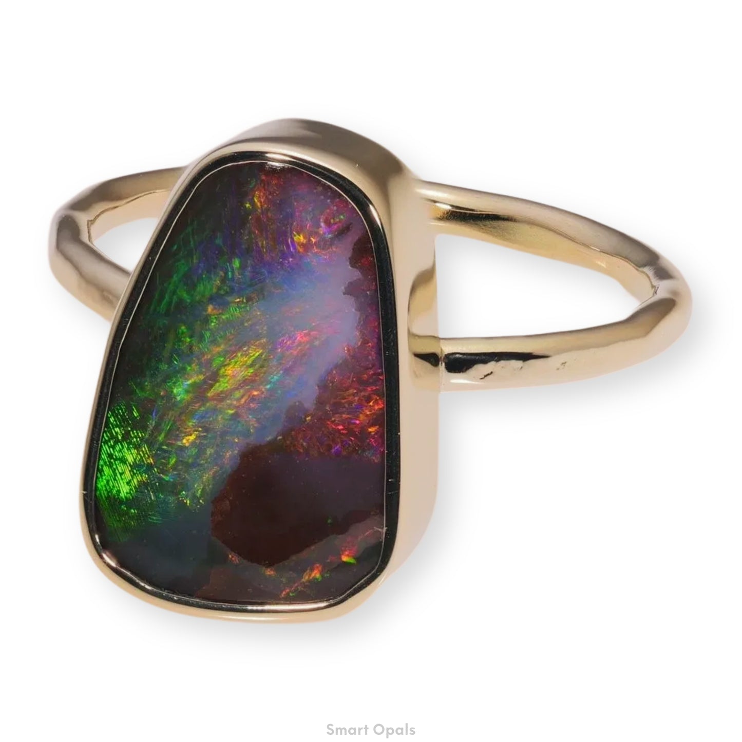 Atoll Boulder Opal 14K Gold Ring 27238