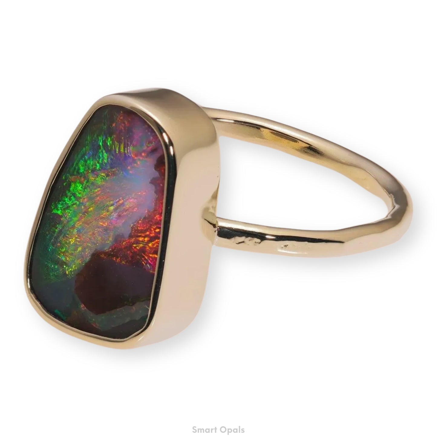 Atoll Boulder Opal 14K Gold Ring 27238