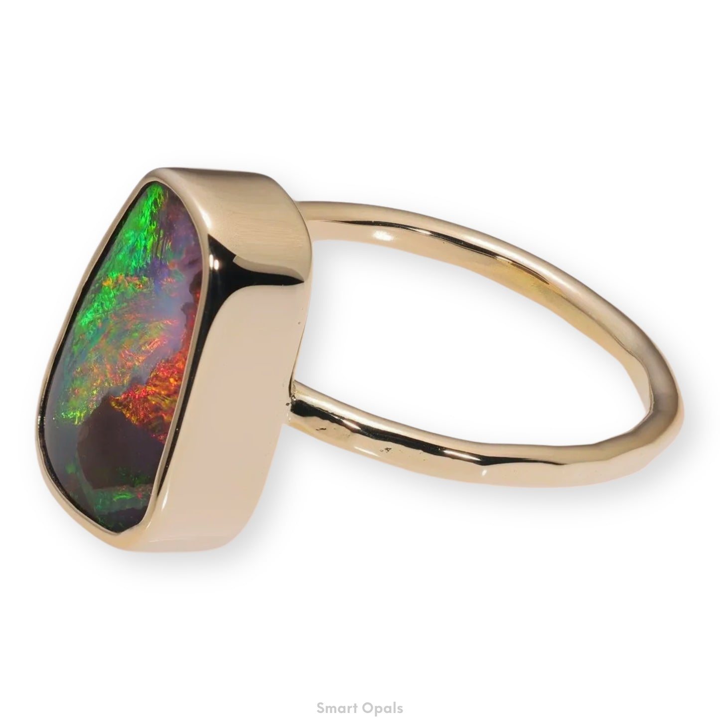 Atoll Boulder Opal 14K Gold Ring 27238