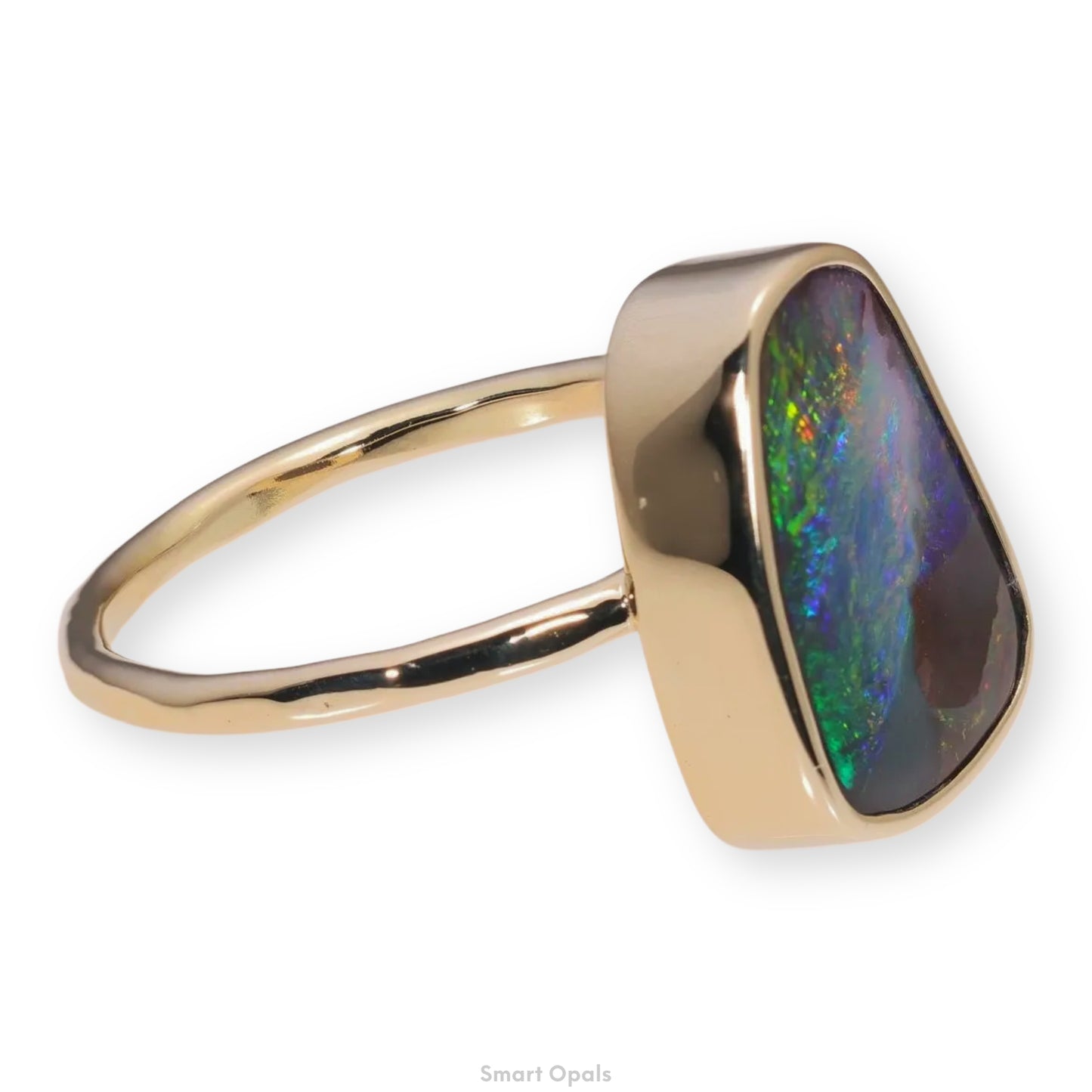 Atoll Boulder Opal 14K Gold Ring 27238