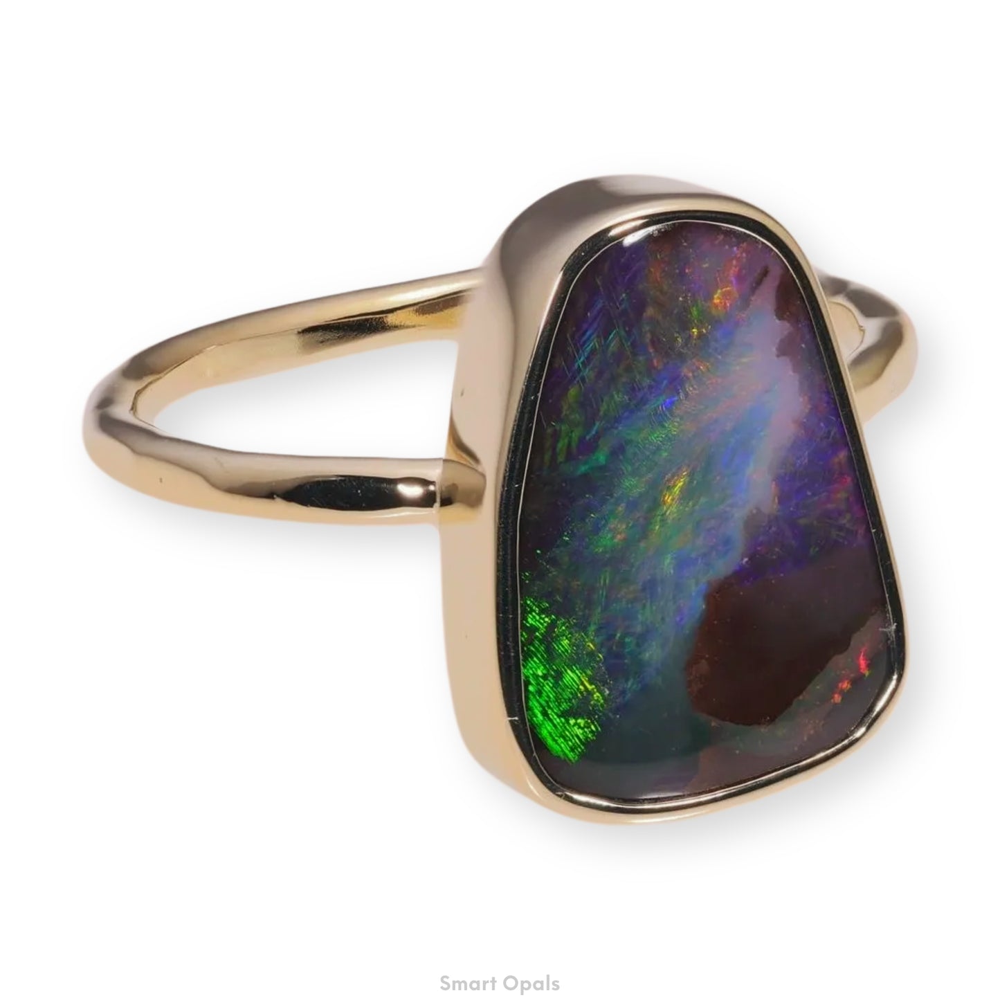 Atoll Boulder Opal 14K Gold Ring 27238