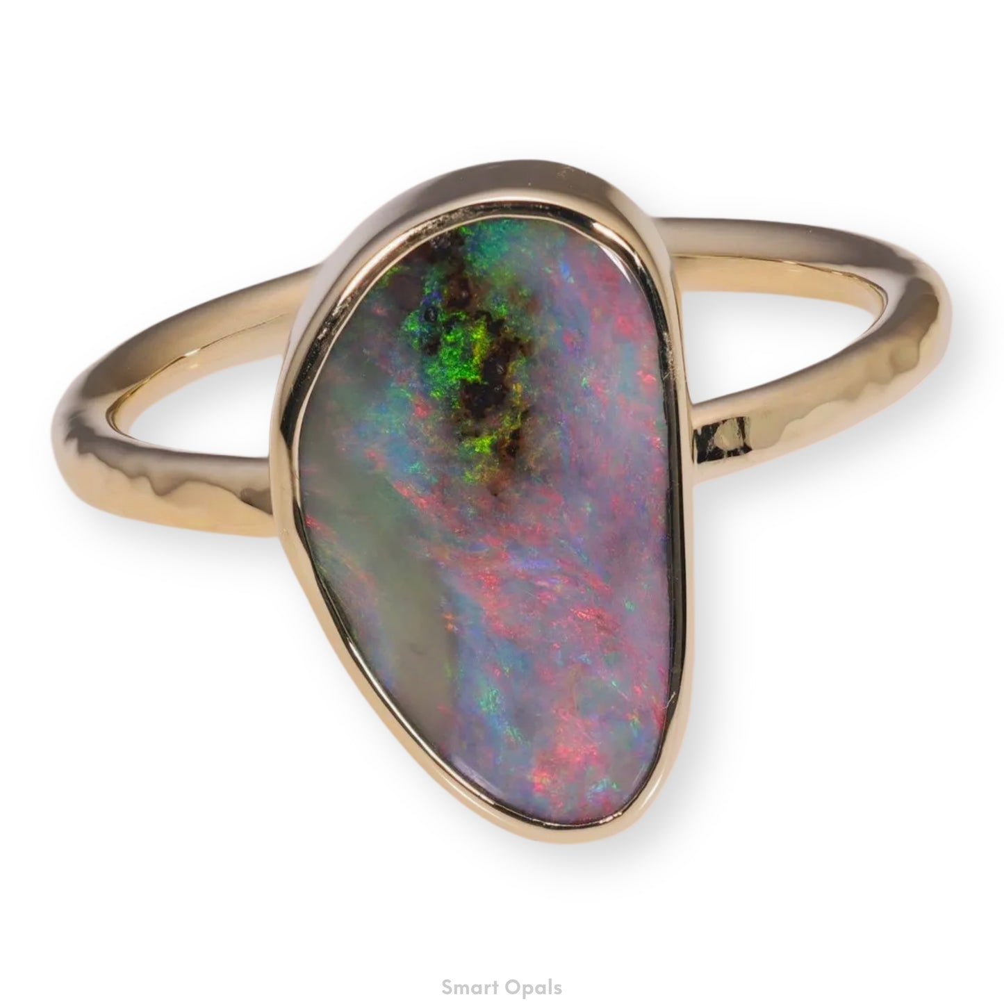 Atoll Boulder Opal 14K Gold Ring 27240