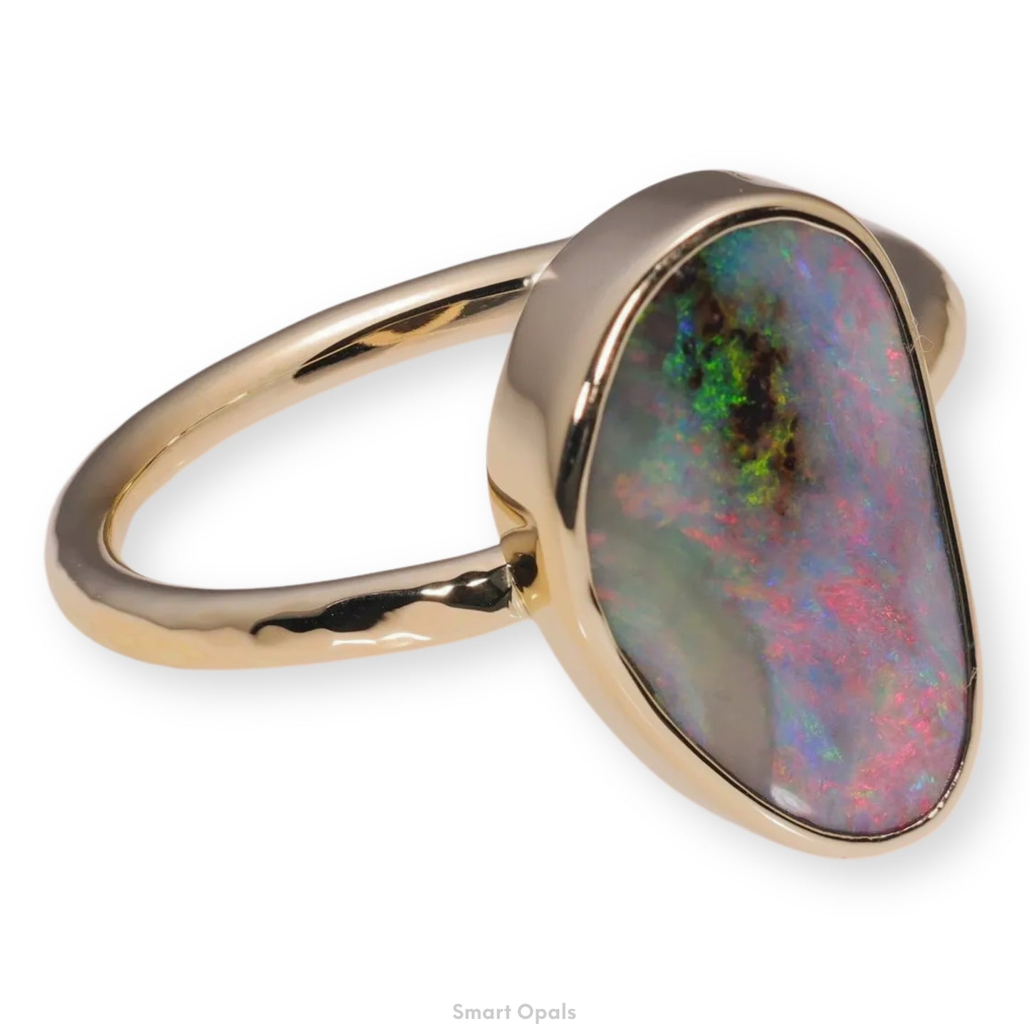 Atoll Boulder Opal 14K Gold Ring 27240