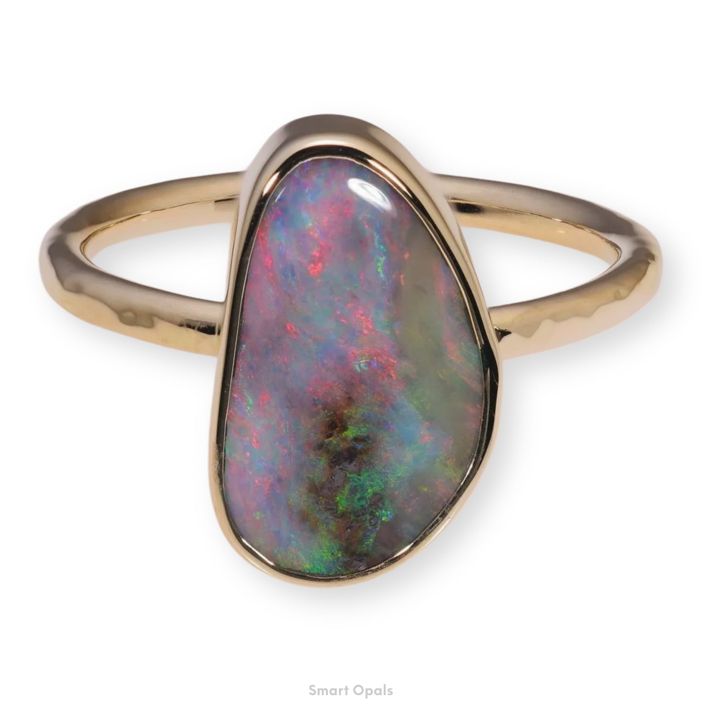 Atoll Boulder Opal 14K Gold Ring 27240