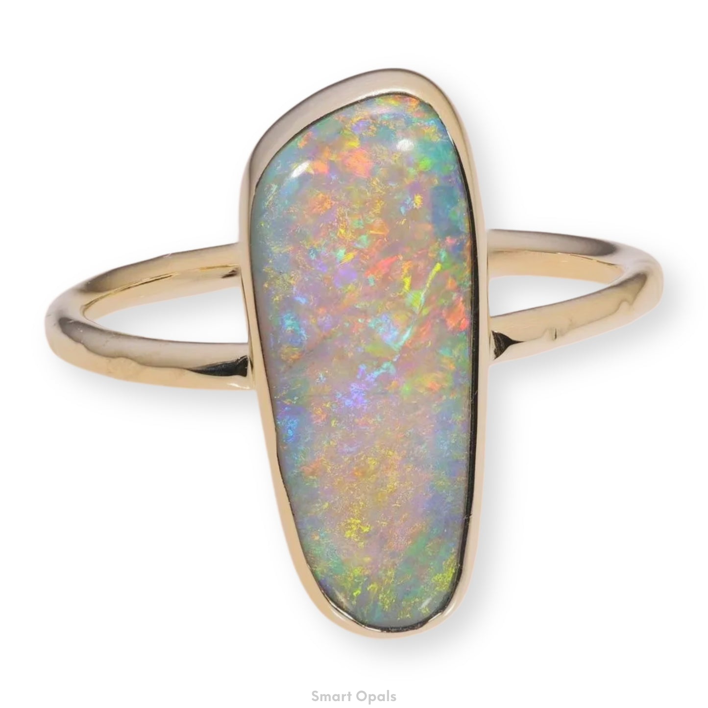 Atoll Lightning Ridge Opal 14K Gold Ring 27249