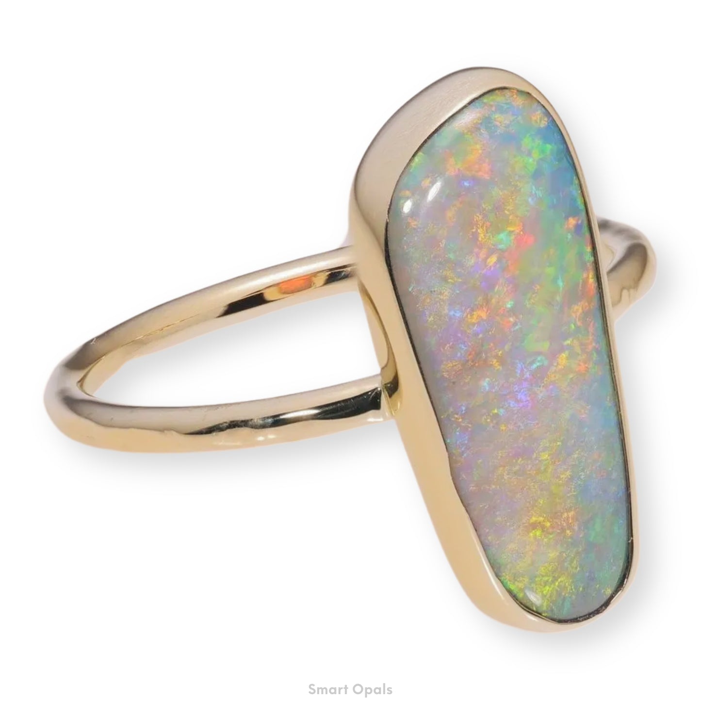 Atoll Lightning Ridge Opal 14K Gold Ring 27249