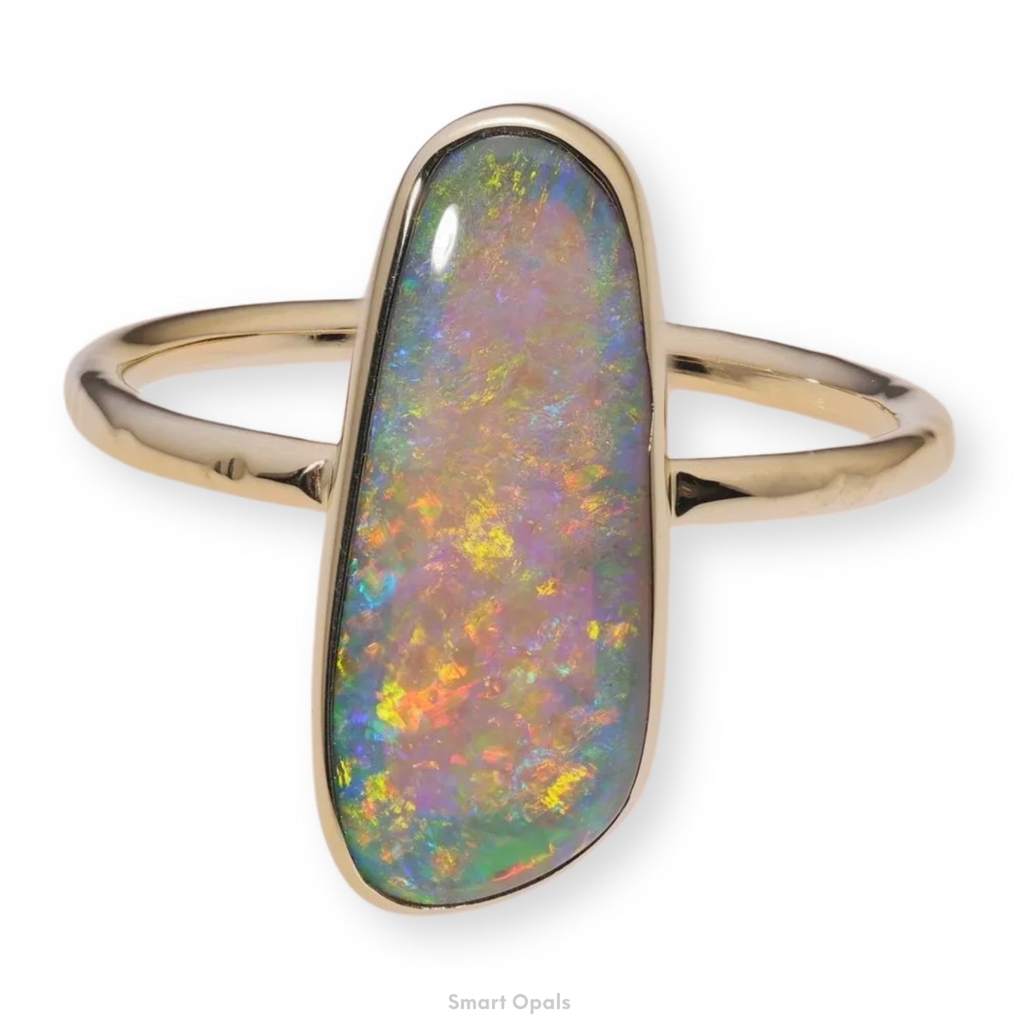 Atoll Lightning Ridge Opal 14K Gold Ring 27249