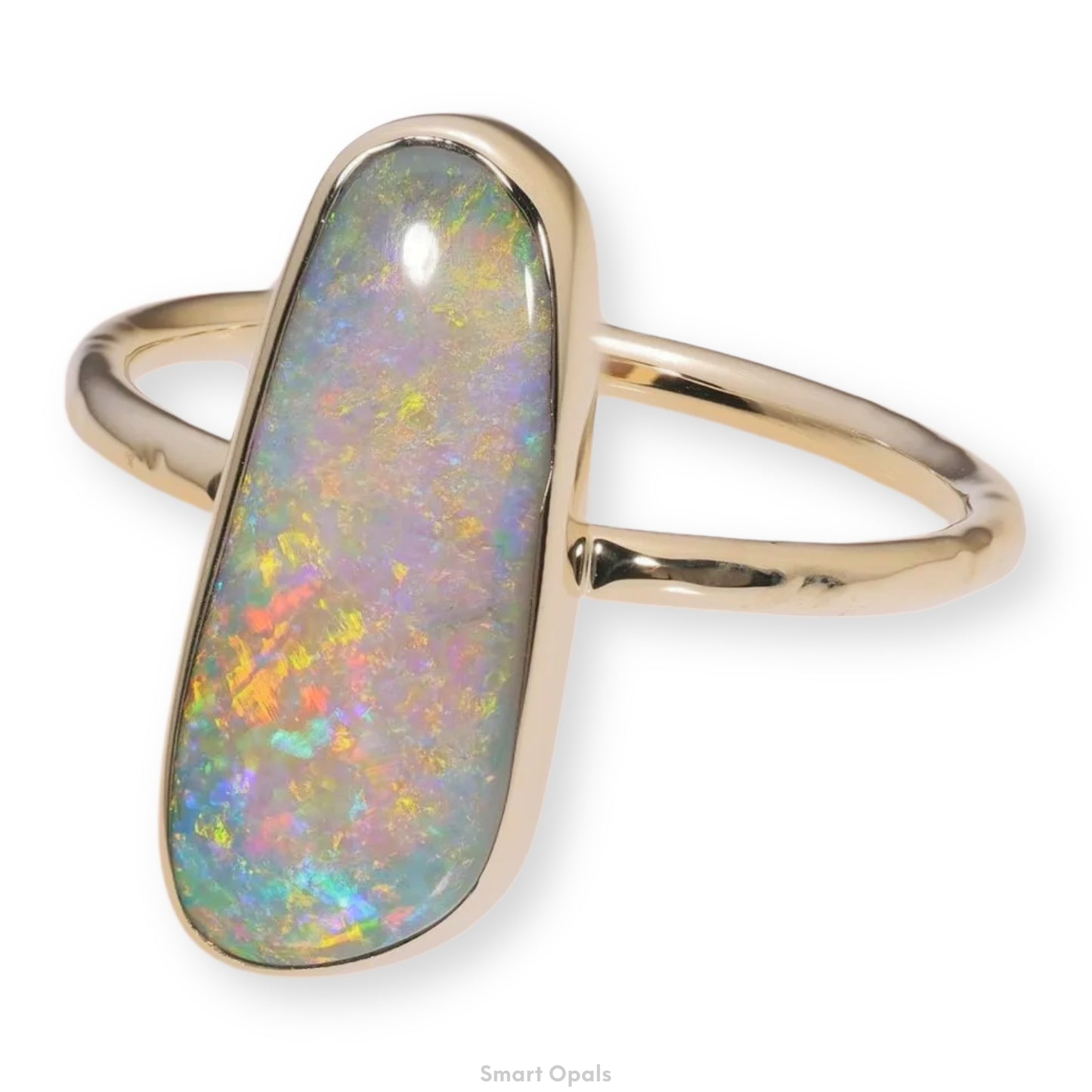 Atoll Lightning Ridge Opal 14K Gold Ring 27249