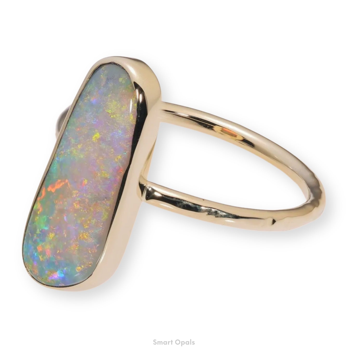 Atoll Lightning Ridge Opal 14K Gold Ring 27249