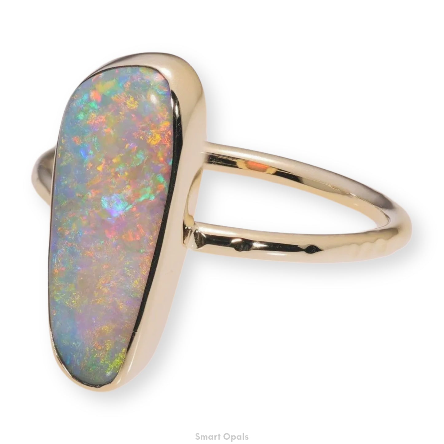 Atoll Lightning Ridge Opal 14K Gold Ring 27249