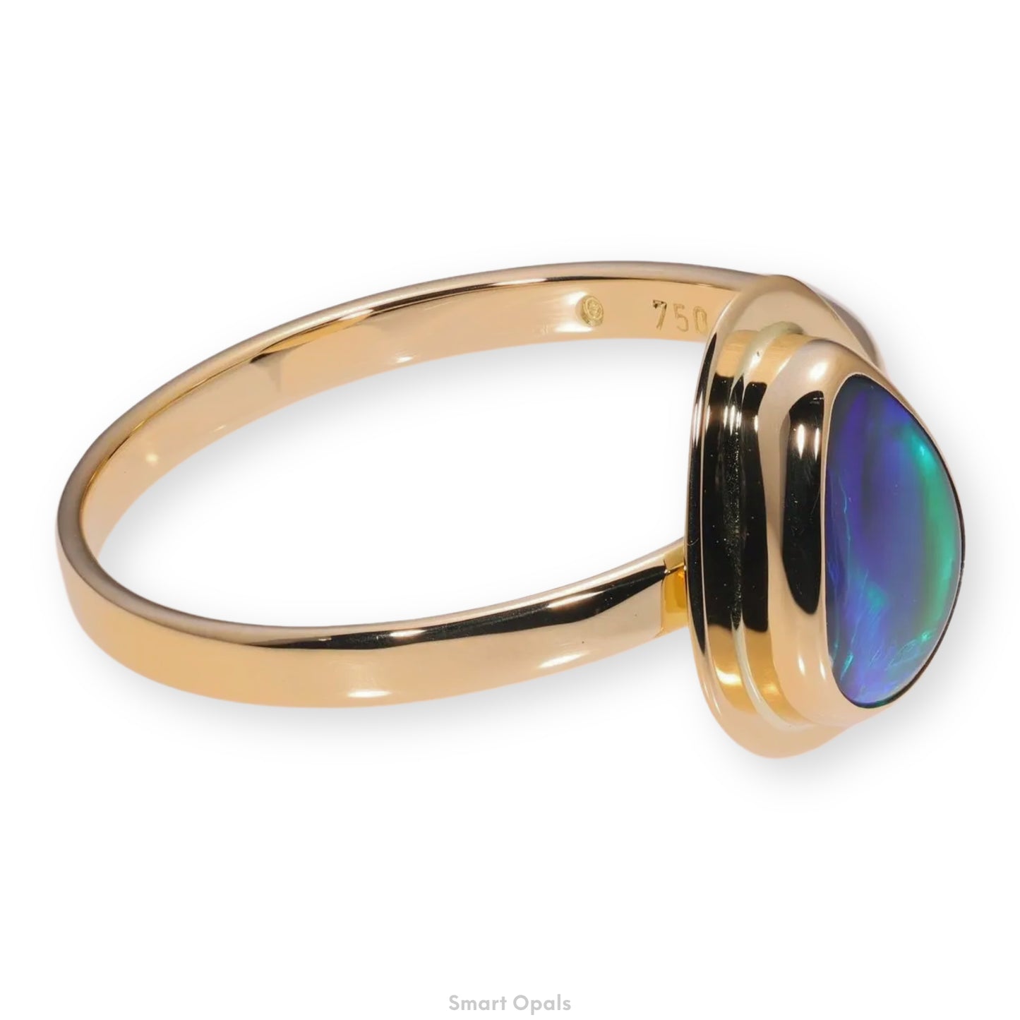 Atoll Lightning Ridge Opal 18K Gold Ring 29785