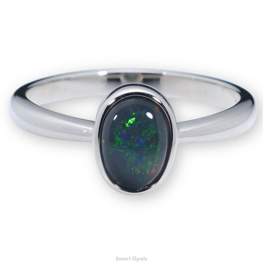 Lightning Ridge Ring 0.66 cts 30349