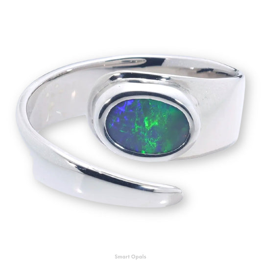 Lightning Ridge Ring 0.77 cts 32028