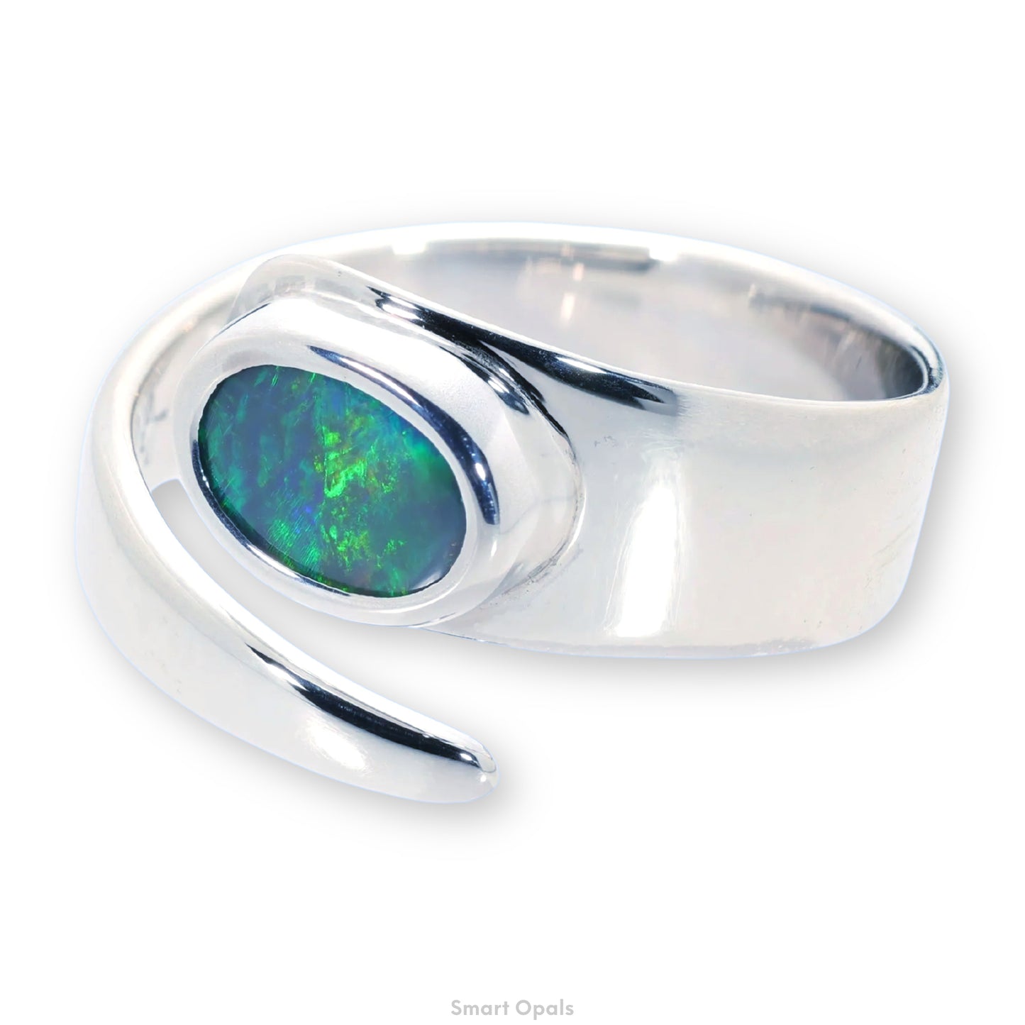 Lightning Ridge Ring 0.77 cts 32028