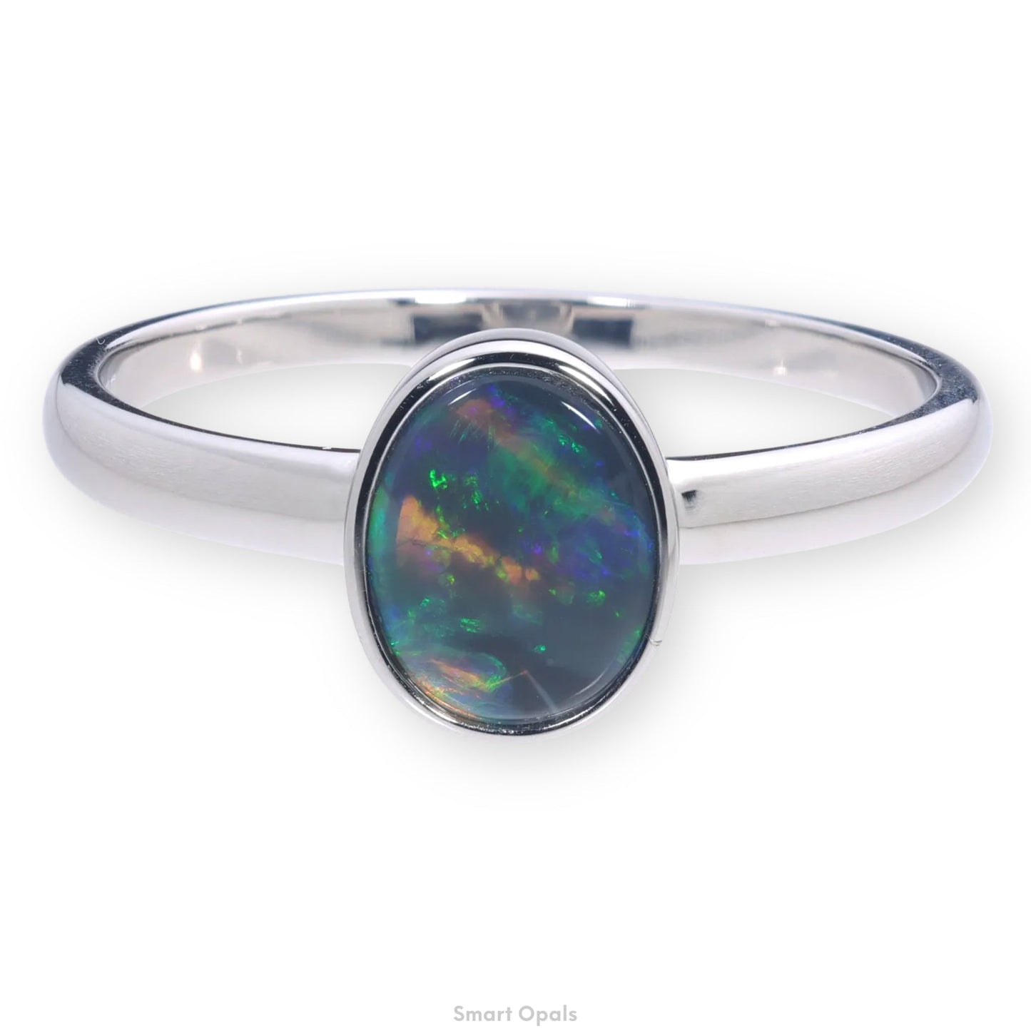 Lightning Ridge Ring 0.44 cts 32624