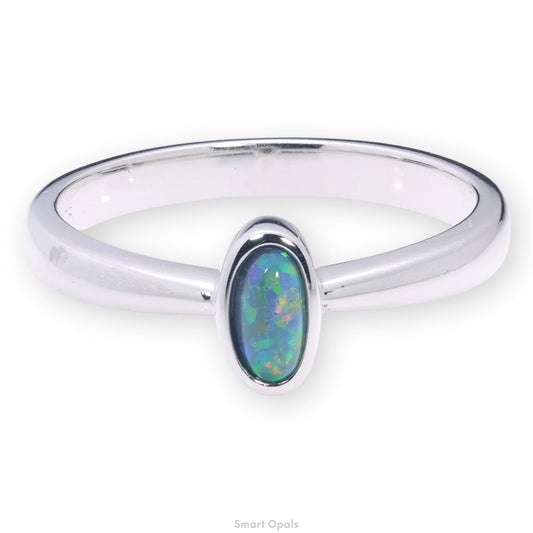 Lightning Ridge Ring 0.15 cts 33275